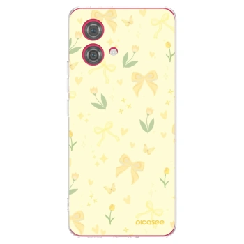 Picasee átlátszó szilikon tok az alábbi mobiltelefonokra Motorola Moto G84 5G - Honey Blossom
