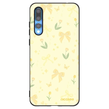 Picasee fekete szilikon tok az alábbi mobiltelefonokra Huawei P20 Pro - Honey Blossom