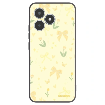 Picasee fekete szilikon tok az alábbi mobiltelefonokra Realme C53 - Honey Blossom