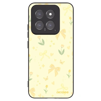 Picasee fekete szilikon tok az alábbi mobiltelefonokra Xiaomi 14 - Honey Blossom