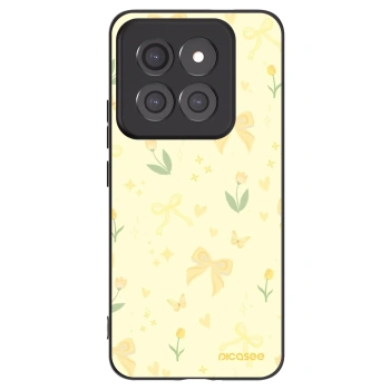 Picasee fekete szilikon tok az alábbi mobiltelefonokra Xiaomi 14 Pro - Honey Blossom