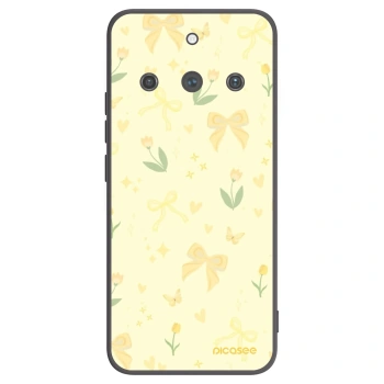Picasee fekete szilikon tok az alábbi mobiltelefonokra Realme 11 Pro+ - Honey Blossom