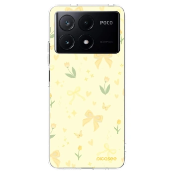 Picasee átlátszó szilikon tok az alábbi mobiltelefonokra Xiaomi Poco X6 Pro - Honey Blossom