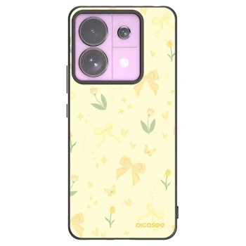 Picasee fekete szilikon tok az alábbi mobiltelefonokra Xiaomi Redmi Note 13 Pro 5G - Honey Blossom