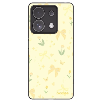 Picasee fekete szilikon tok az alábbi mobiltelefonokra Xiaomi Redmi Note 13 Pro 4G - Honey Blossom