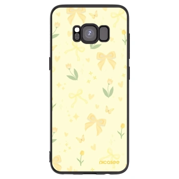 Picasee fekete szilikon tok az alábbi mobiltelefonokra Samsung Galaxy S8 G950F - Honey Blossom
