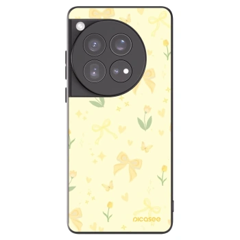 Picasee fekete szilikon tok az alábbi mobiltelefonokra OnePlus 12 5G - Honey Blossom