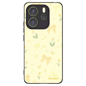 Picasee fekete szilikon tok az alábbi mobiltelefonokra Xiaomi Redmi Note 14 4G - Honey Blossom