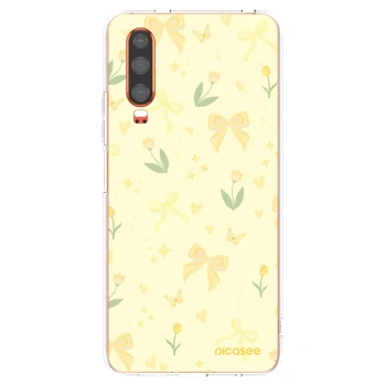 Picasee átlátszó szilikon tok az alábbi mobiltelefonokra Huawei P30 - Honey Blossom