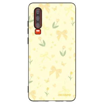 Picasee fekete szilikon tok az alábbi mobiltelefonokra Huawei P30 - Honey Blossom