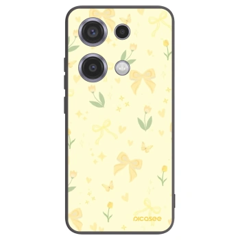 Picasee fekete szilikon tok az alábbi mobiltelefonokra Xiaomi Redmi Note 14S - Honey Blossom