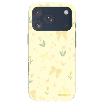 Picasee átlátszó szilikon tok az alábbi mobiltelefonokra Apple iPhone 17 Pro - Honey Blossom