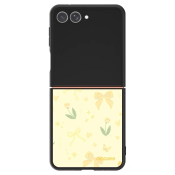 Szilikon tok erre a típusra Samsung Galaxy Z Flip7 5G - Honey Blossom