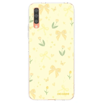 Picasee átlátszó szilikon tok az alábbi mobiltelefonokra Samsung Galaxy A70 A705F - Honey Blossom