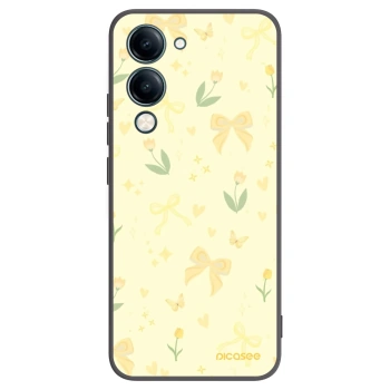 Picasee fekete szilikon tok az alábbi mobiltelefonokra Vivo Y29s 5G - Honey Blossom