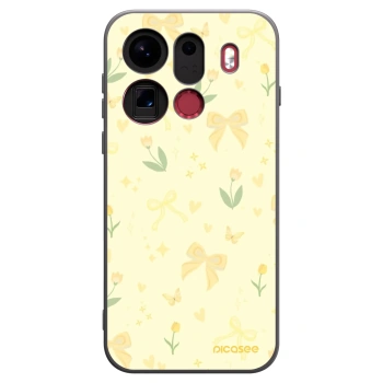 Picasee fekete szilikon tok az alábbi mobiltelefonokra OPPO Find X9 Pro - Honey Blossom