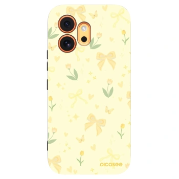 Picasee fekete szilikon tok az alábbi mobiltelefonokra Honor 600 - Honey Blossom