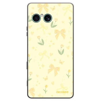 Picasee fekete szilikon tok az alábbi mobiltelefonokra Sony Xperia 10 VII - Honey Blossom