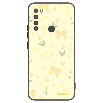 Picasee fekete szilikon tok az alábbi mobiltelefonokra Xiaomi Redmi Note 8 - Honey Blossom