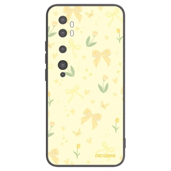 Picasee fekete szilikon tok az alábbi mobiltelefonokra Xiaomi Mi Note 10 (Pro) - Honey Blossom