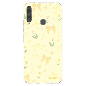 Picasee átlátszó szilikon tok az alábbi mobiltelefonokra Huawei P40 Lite E - Honey Blossom