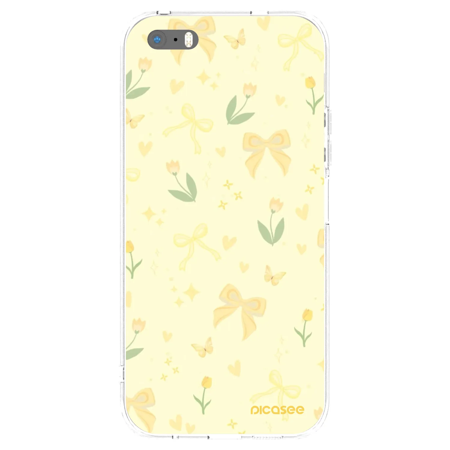 Picasee átlátszó szilikon tok az alábbi mobiltelefonokra Apple iPhone 6 Plus/6S Plus - Honey Blossom