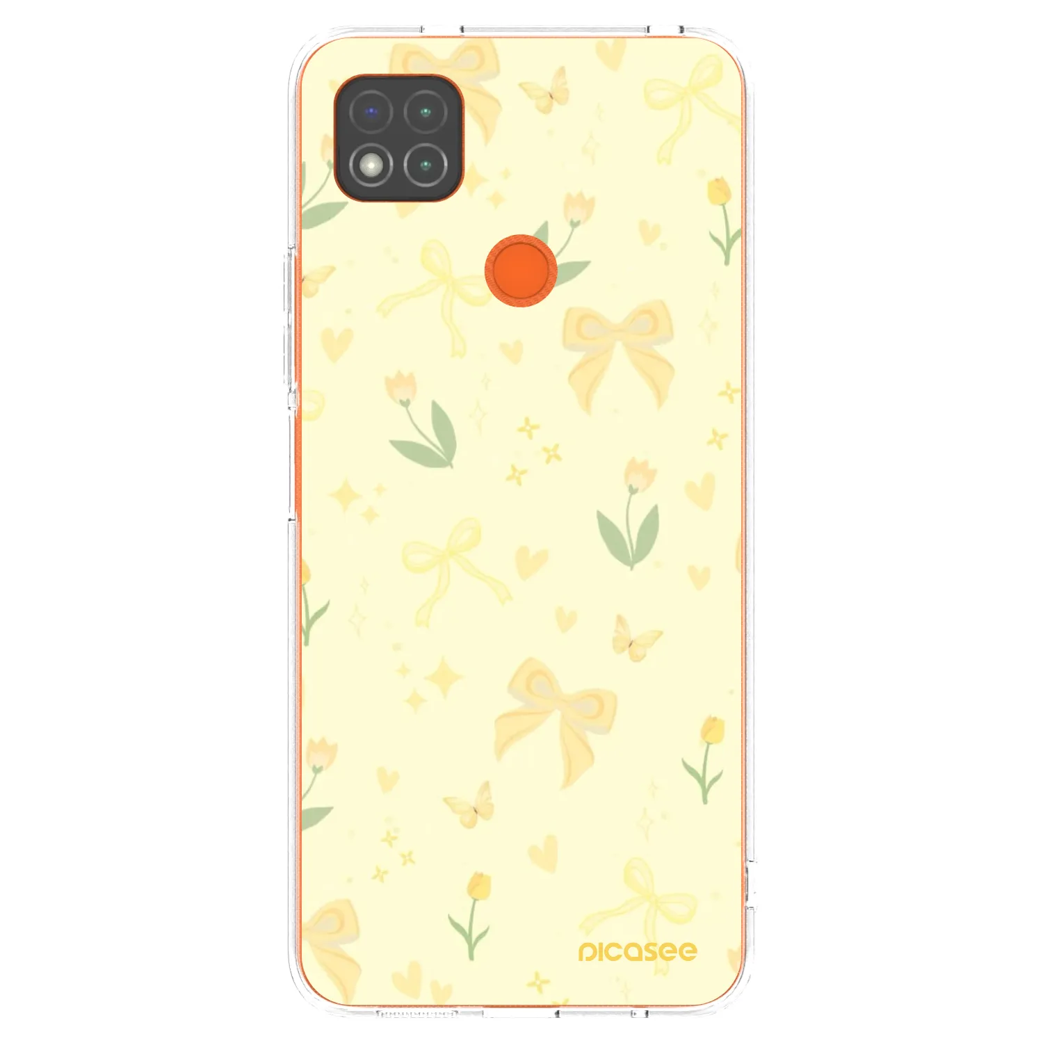 Picasee átlátszó szilikon tok az alábbi mobiltelefonokra Xiaomi Redmi 9C - Honey Blossom