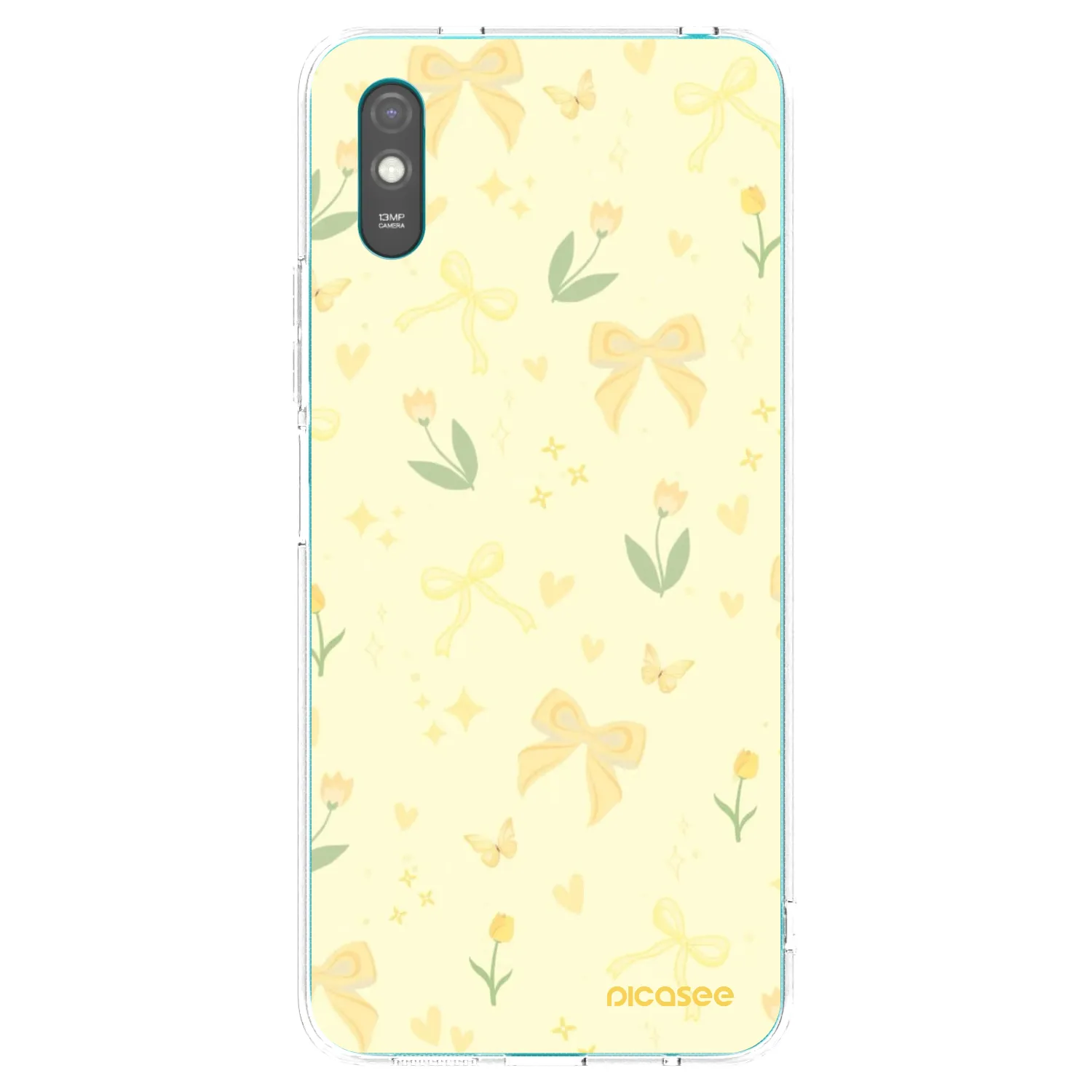 Picasee átlátszó szilikon tok az alábbi mobiltelefonokra Xiaomi Redmi 9A - Honey Blossom