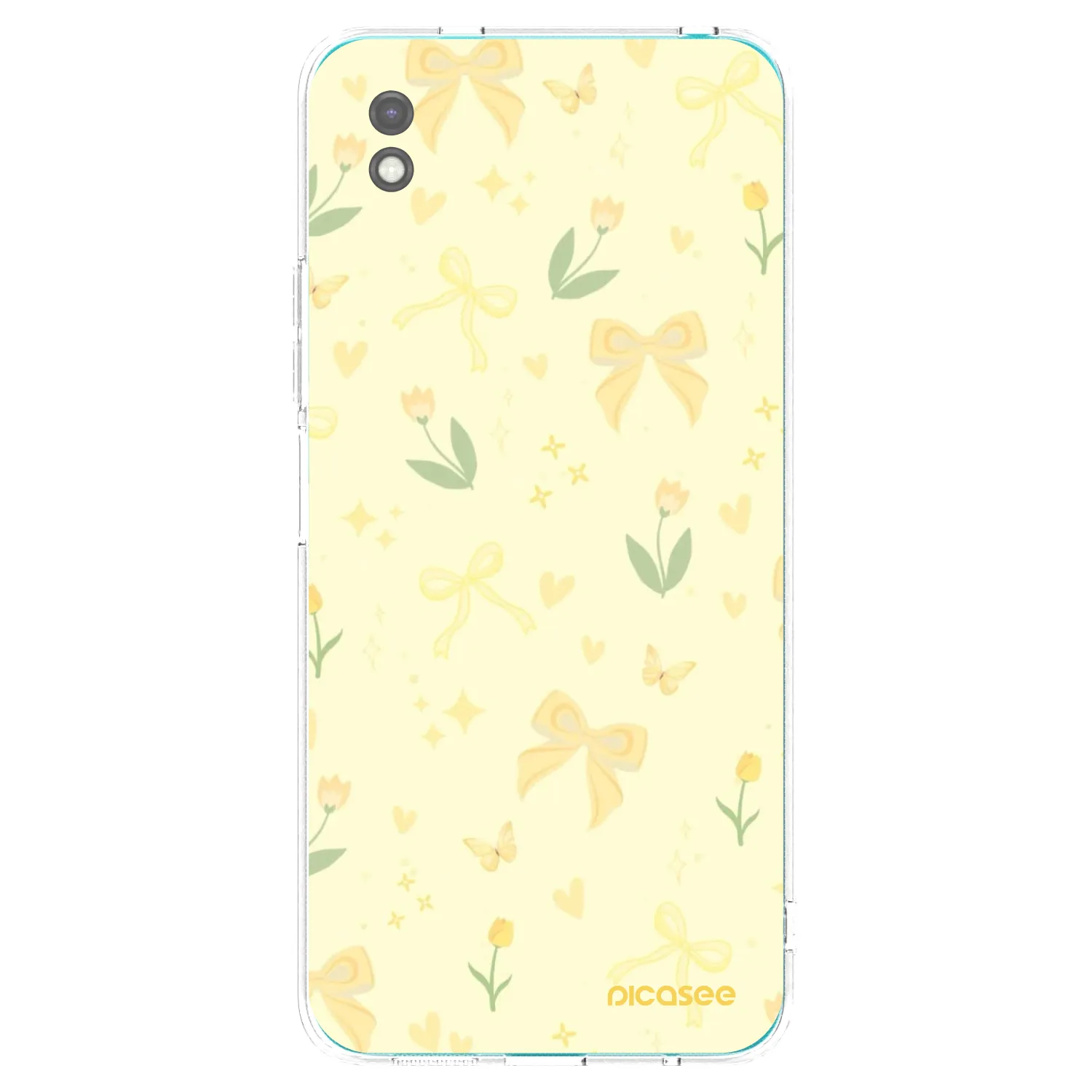 Picasee fekete szilikon tok az alábbi mobiltelefonokra Xiaomi Redmi 9A - Honey Blossom