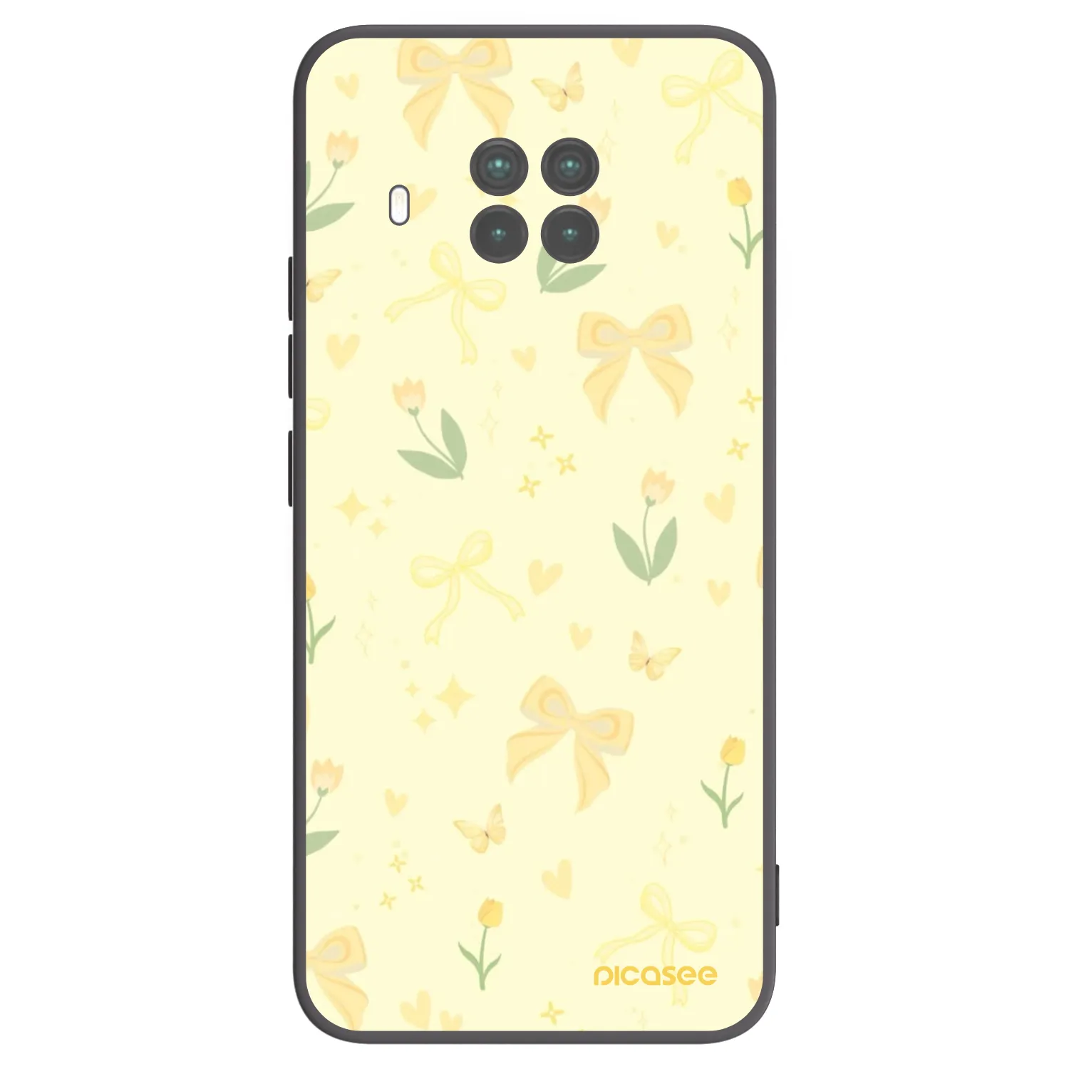 Picasee fekete szilikon tok az alábbi mobiltelefonokra Xiaomi Mi 10T Lite - Honey Blossom