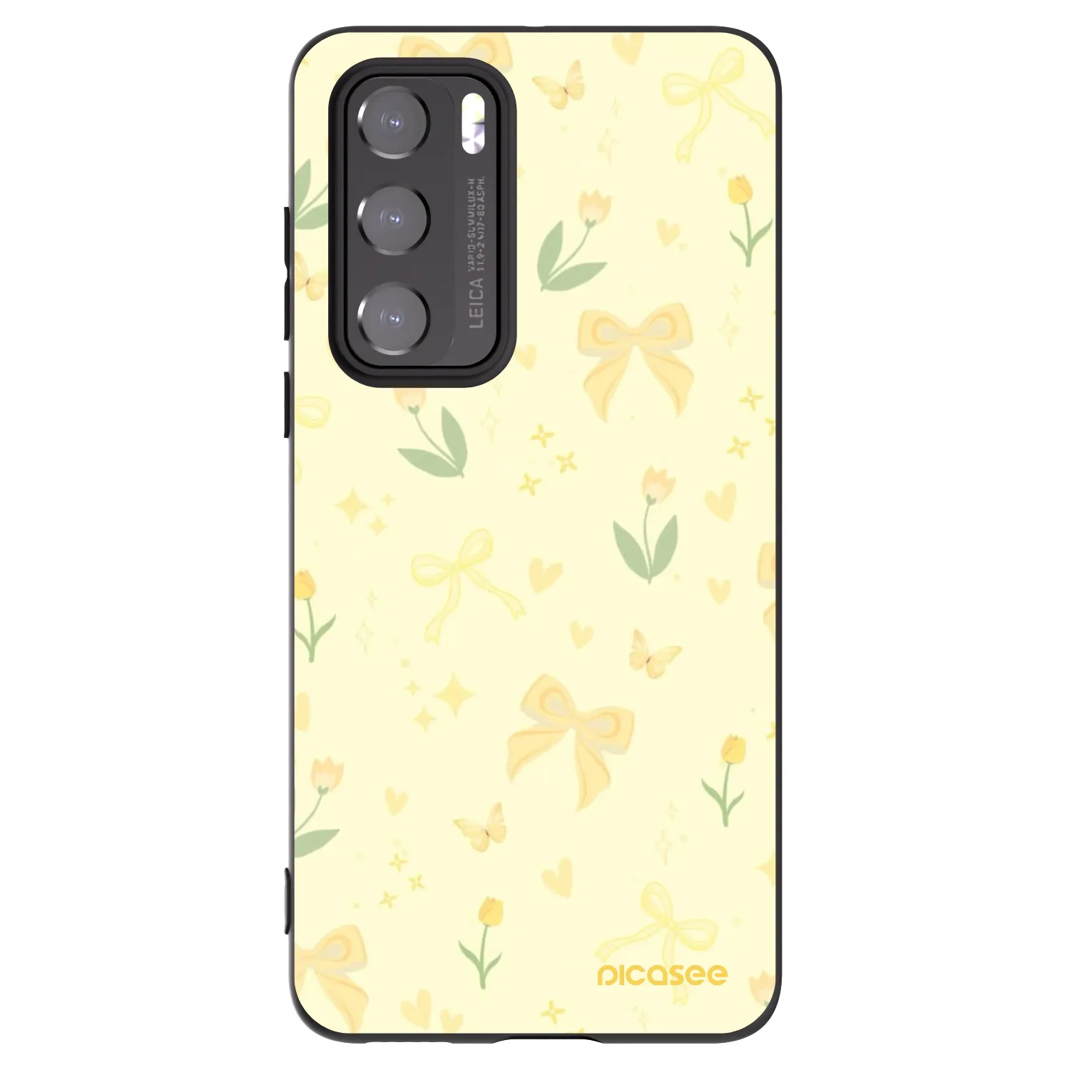 Picasee fekete szilikon tok az alábbi mobiltelefonokra Huawei P40 - Honey Blossom