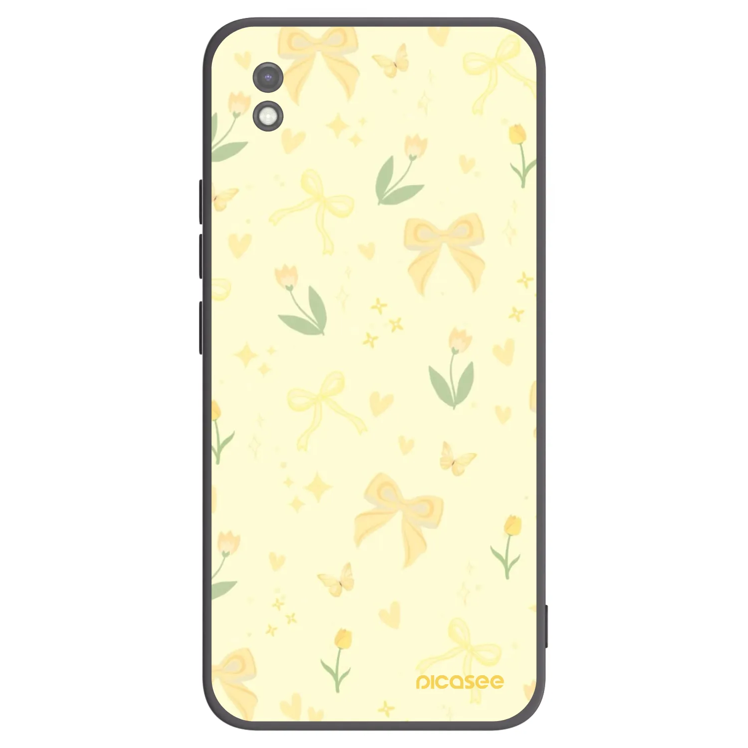 Picasee fekete szilikon tok az alábbi mobiltelefonokra Xiaomi Redmi 9AT - Honey Blossom