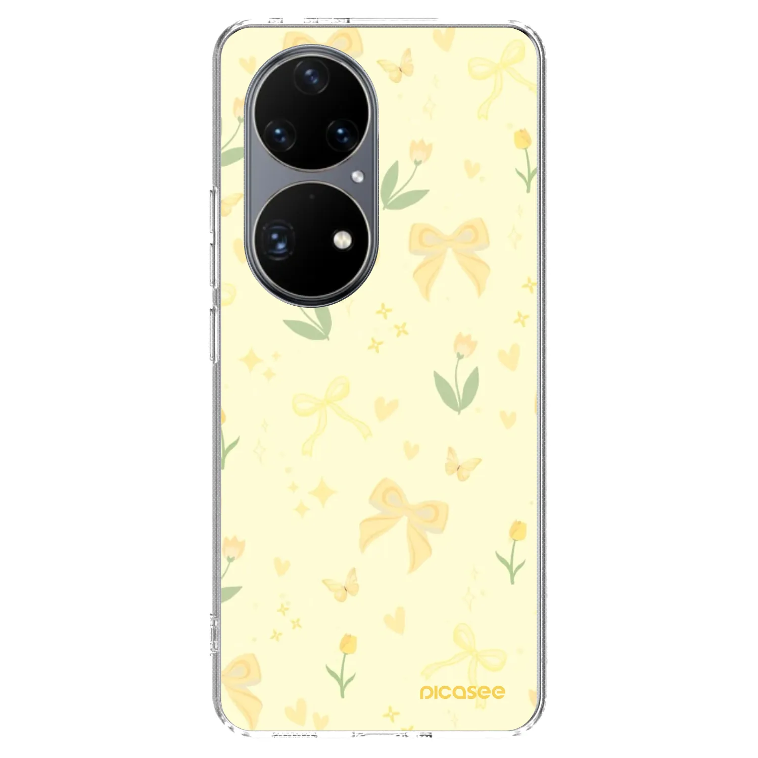 Picasee átlátszó szilikon tok az alábbi mobiltelefonokra Huawei P50 - Honey Blossom