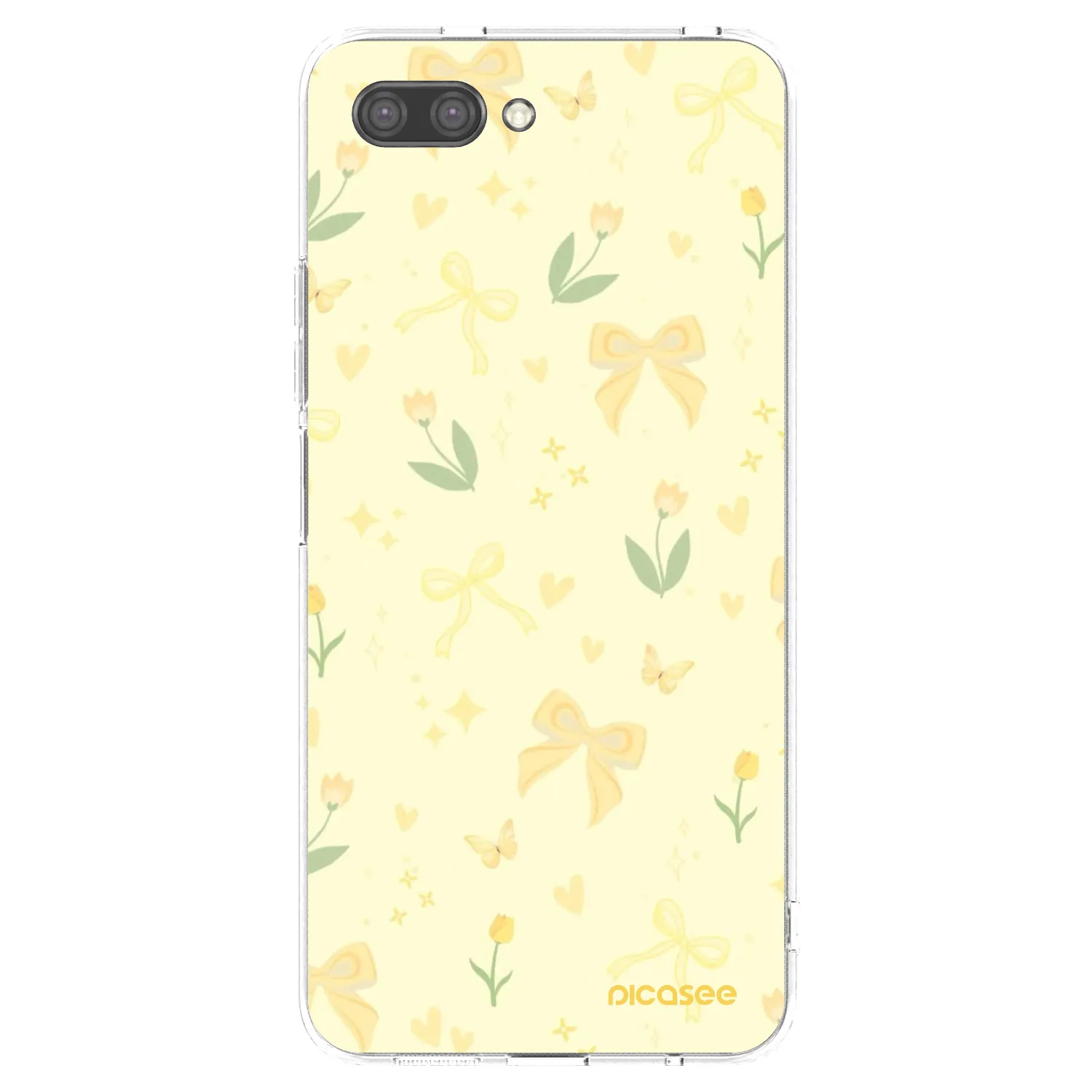 Picasee átlátszó szilikon tok az alábbi mobiltelefonokra Honor 10 - Honey Blossom