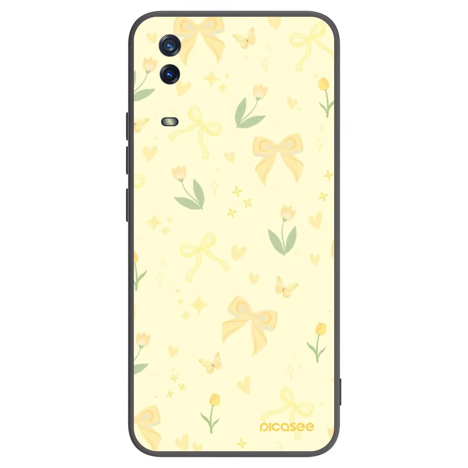 Picasee fekete szilikon tok az alábbi mobiltelefonokra Vivo Y11s - Honey Blossom