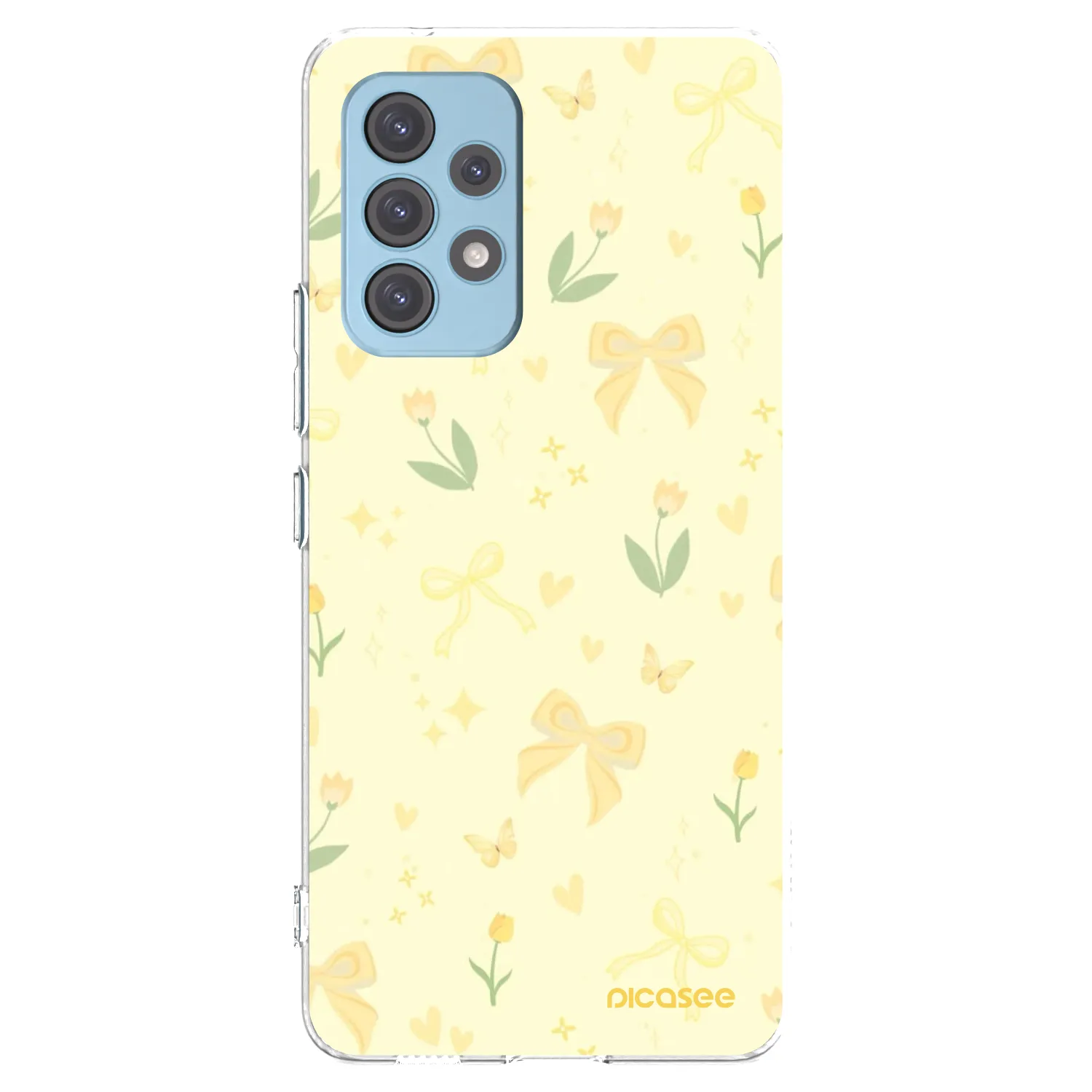 Picasee átlátszó szilikon tok az alábbi mobiltelefonokra Samsung Galaxy A53 5G A536 - Honey Blossom
