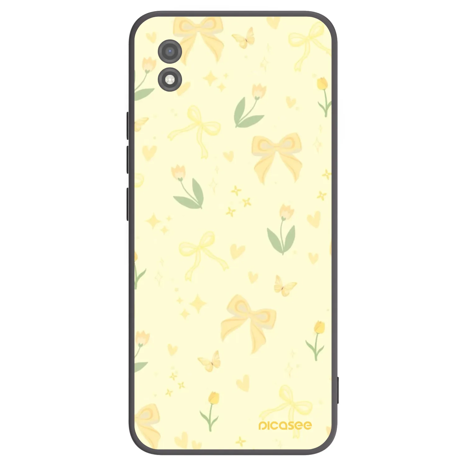 Picasee fekete szilikon tok az alábbi mobiltelefonokra Realme C11 (2021) - Honey Blossom