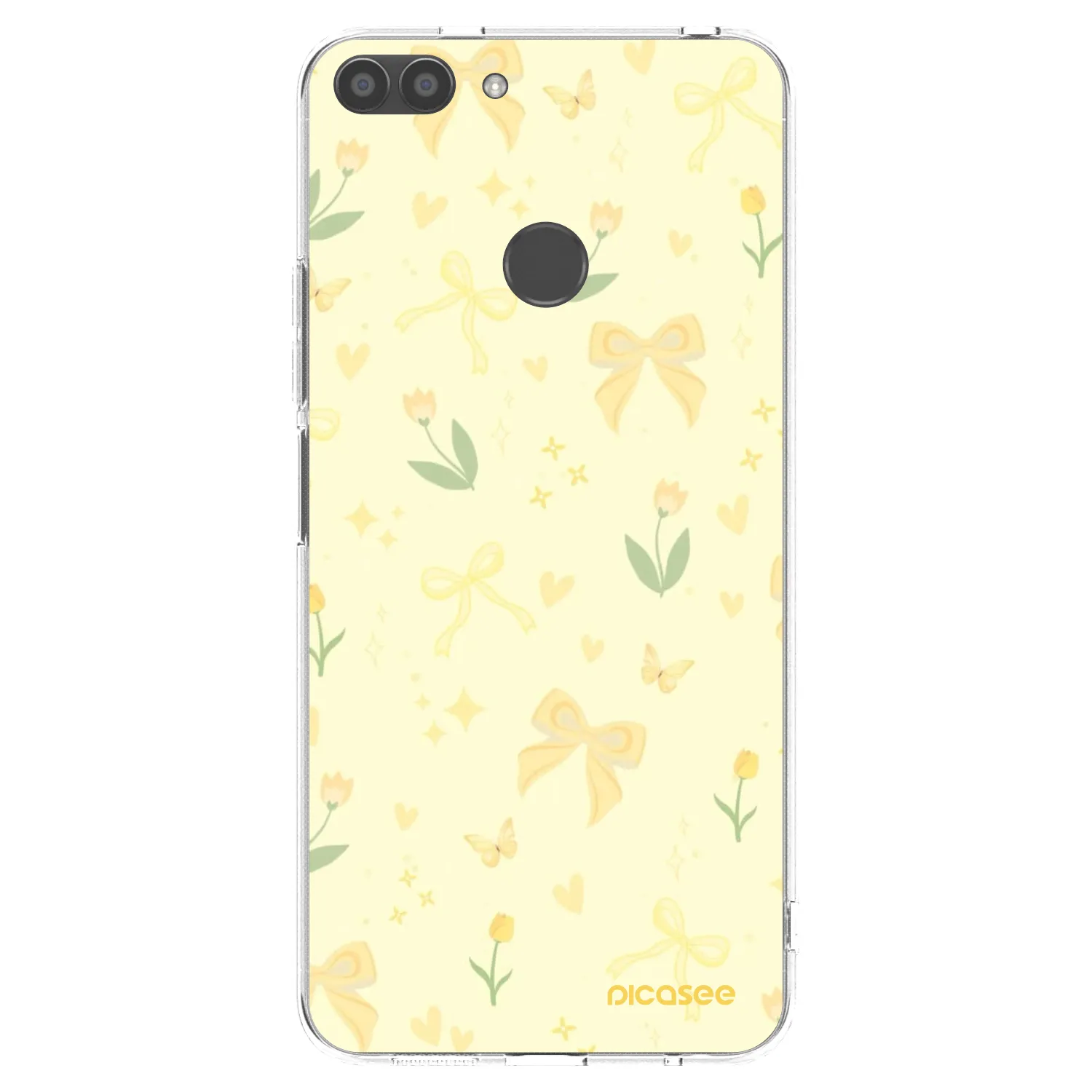 Picasee átlátszó szilikon tok az alábbi mobiltelefonokra Huawei P Smart - Honey Blossom