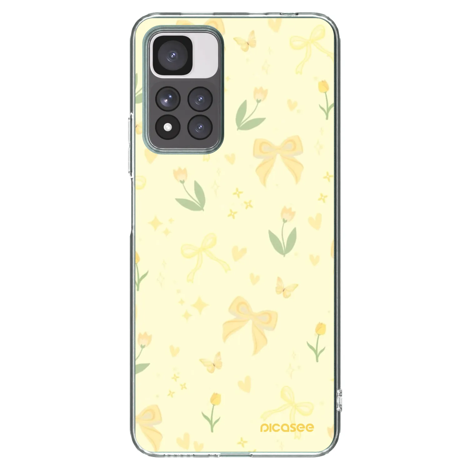 Picasee átlátszó szilikon tok az alábbi mobiltelefonokra Xiaomi Redmi Note 11 Pro+ 5G - Honey Blossom