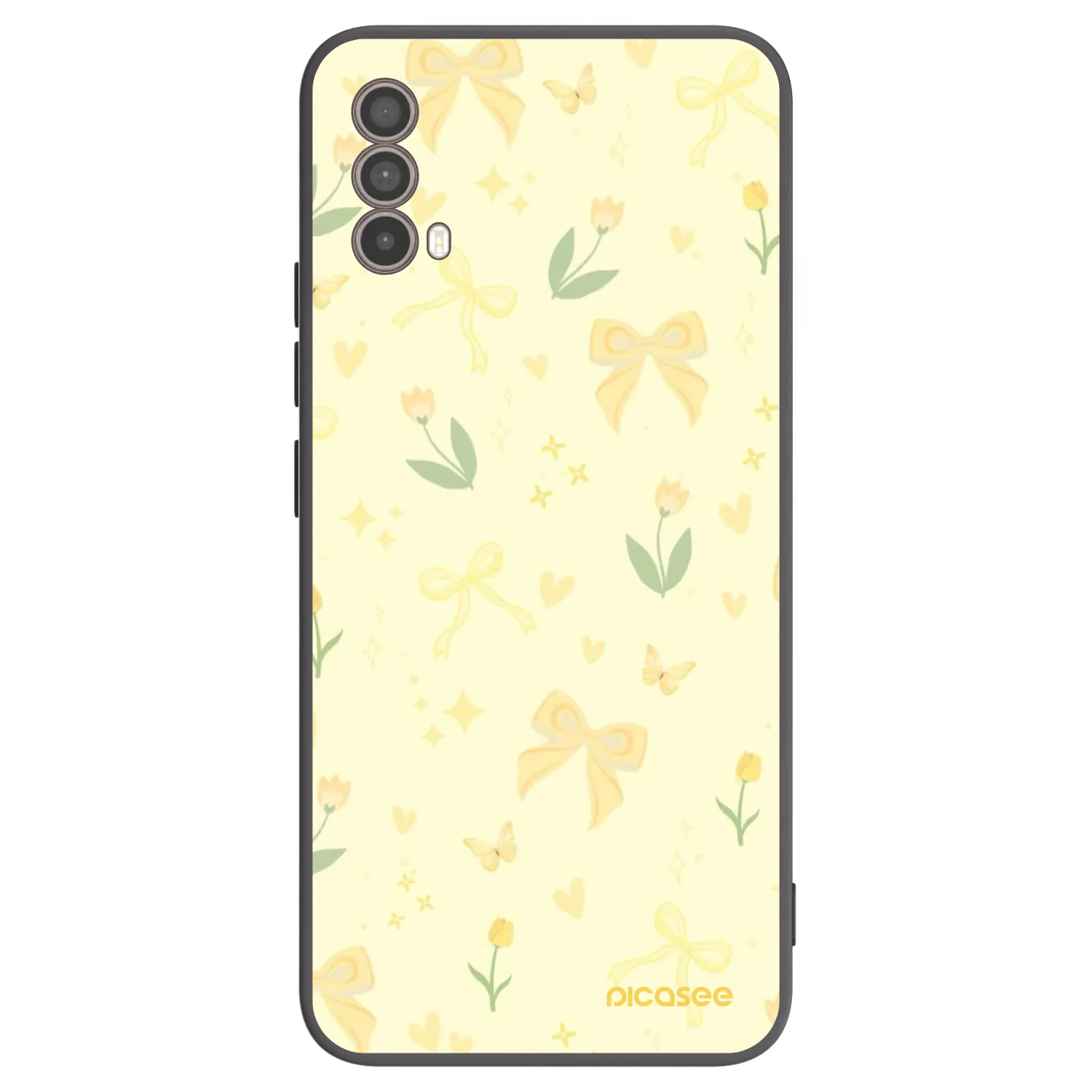 Picasee fekete szilikon tok az alábbi mobiltelefonokra Motorola Moto E40 - Honey Blossom