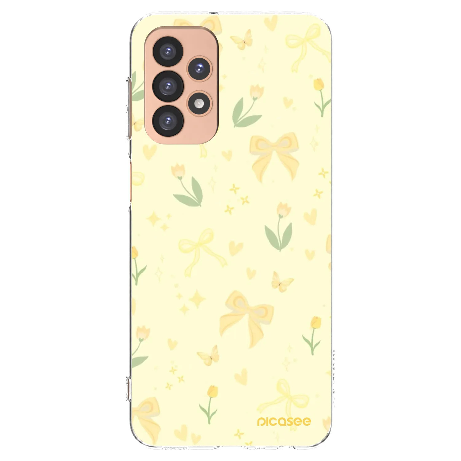 Picasee átlátszó szilikon tok az alábbi mobiltelefonokra Samsung Galaxy A23 A236B 5G - Honey Blossom