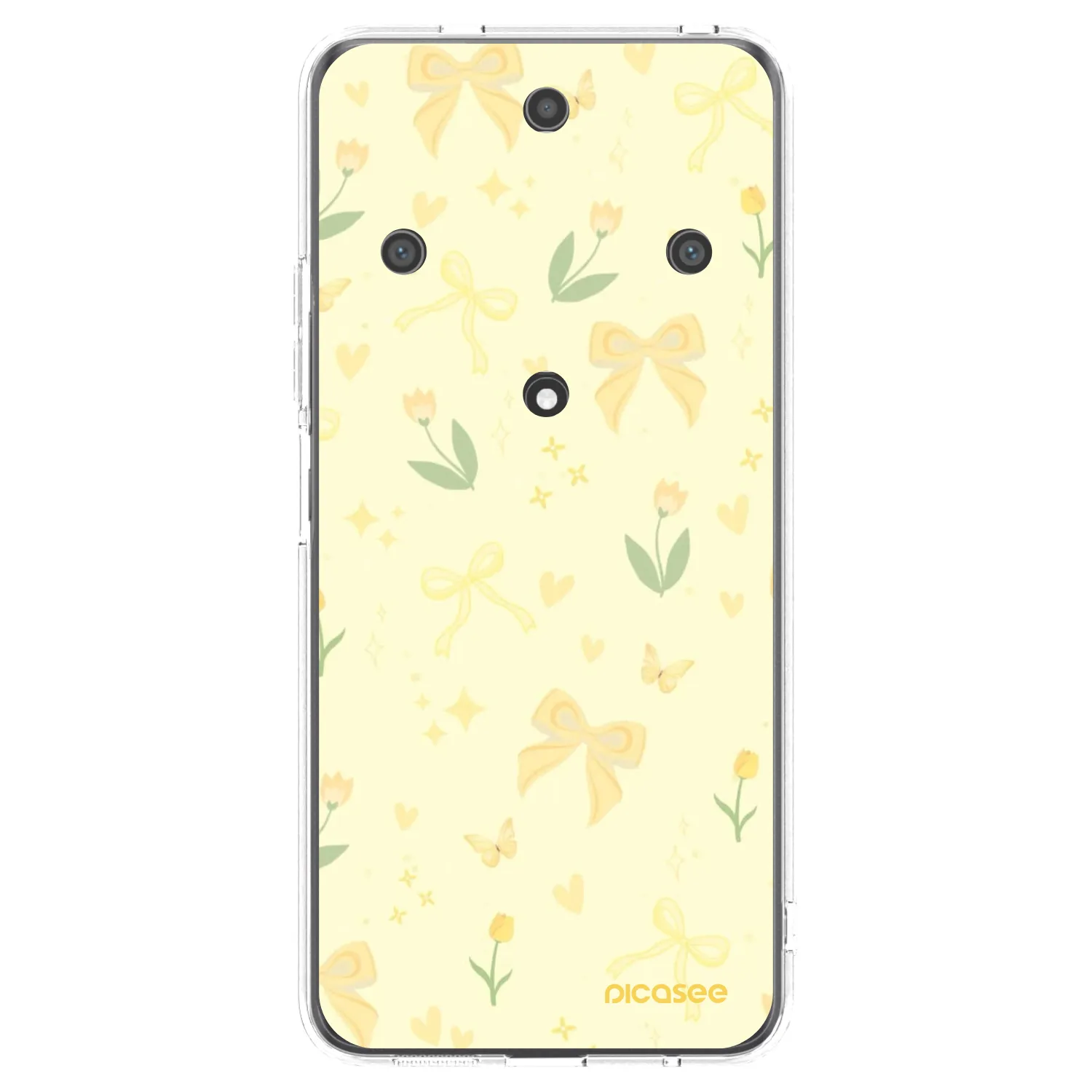 Picasee átlátszó szilikon tok az alábbi mobiltelefonokra Honor Magic5 Lite 5G - Honey Blossom