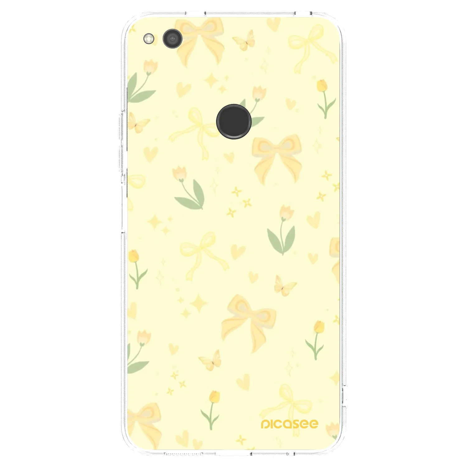 Picasee átlátszó szilikon tok az alábbi mobiltelefonokra Huawei P9 Lite 2017 - Honey Blossom