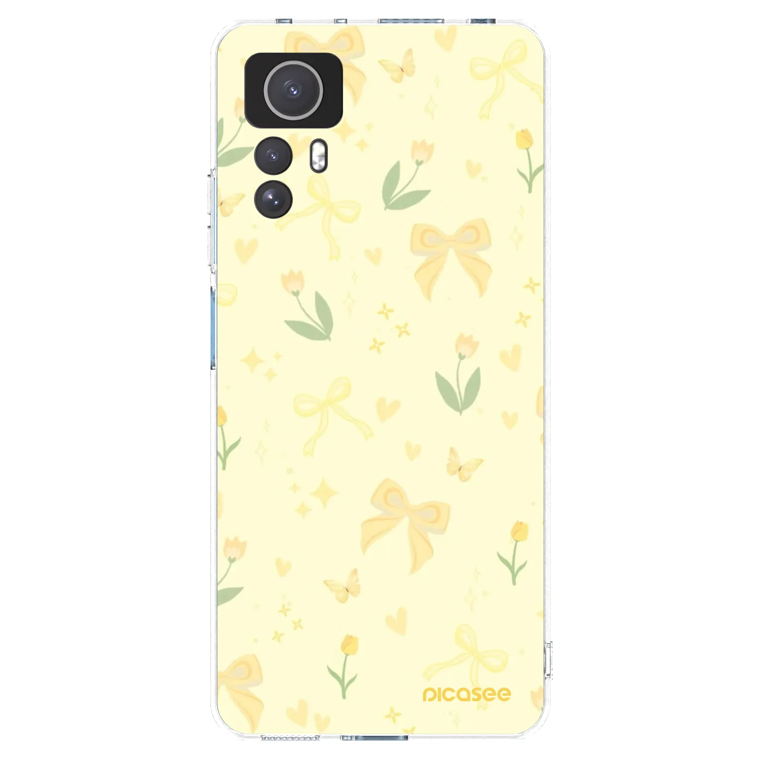 Picasee átlátszó szilikon tok az alábbi mobiltelefonokra Xiaomi Redmi Note 12S - Honey Blossom