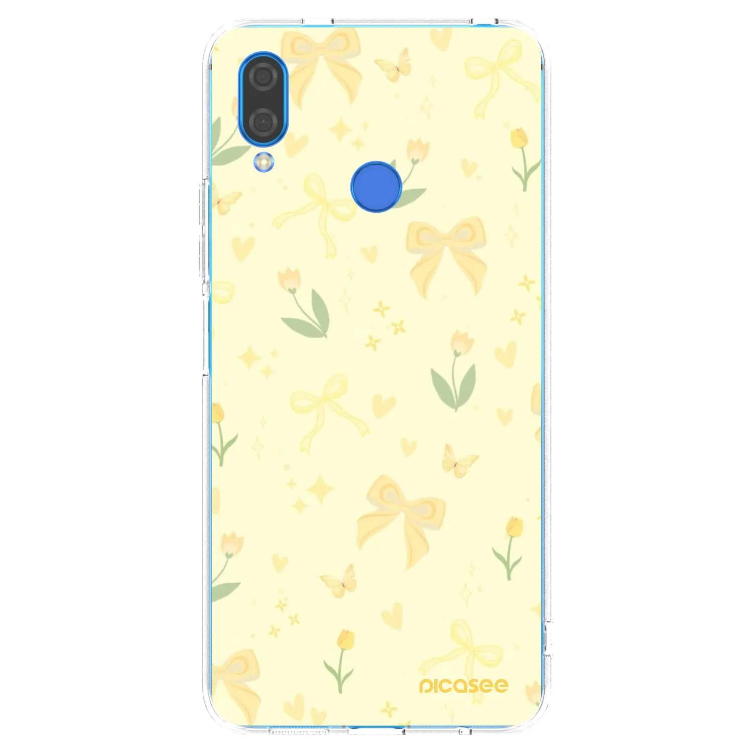 Picasee átlátszó szilikon tok az alábbi mobiltelefonokra Huawei Nova 3 - Honey Blossom
