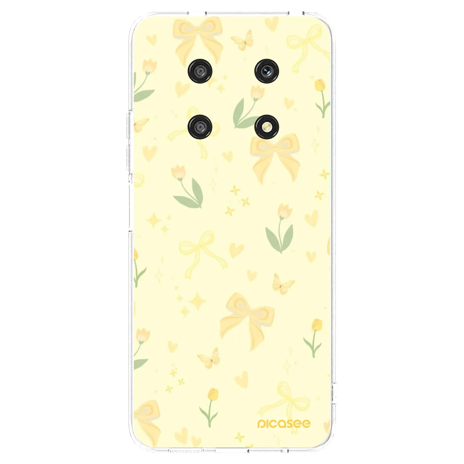 Picasee átlátszó szilikon tok az alábbi mobiltelefonokra Honor Magic4 Lite 5G - Honey Blossom