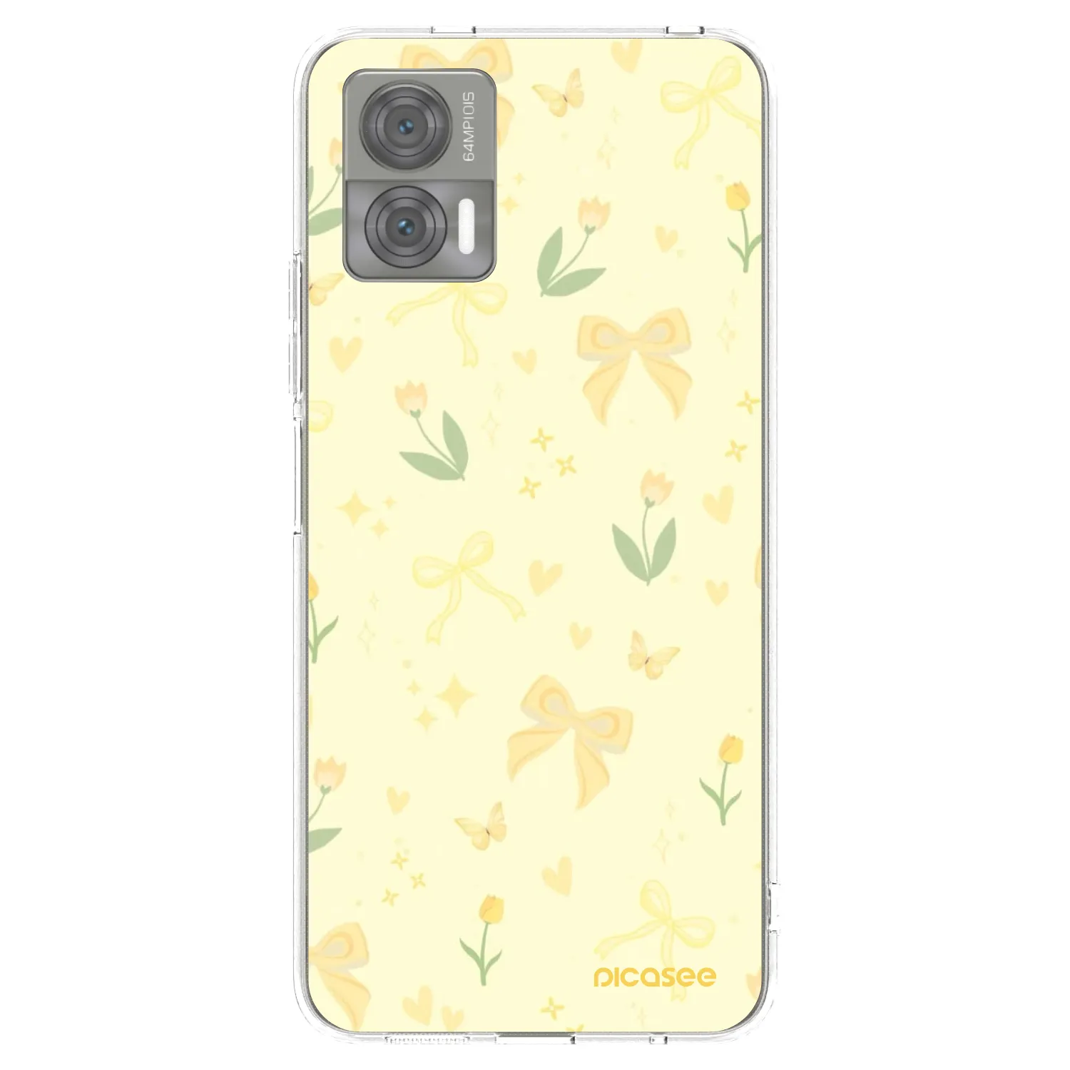 Picasee átlátszó szilikon tok az alábbi mobiltelefonokra Motorola Edge 30 Neo - Honey Blossom