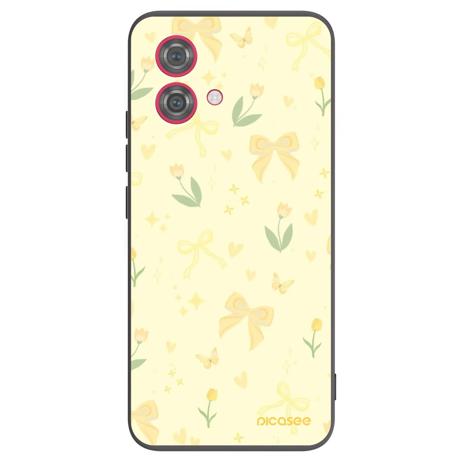 Picasee fekete szilikon tok az alábbi mobiltelefonokra Motorola Moto G84 5G - Honey Blossom