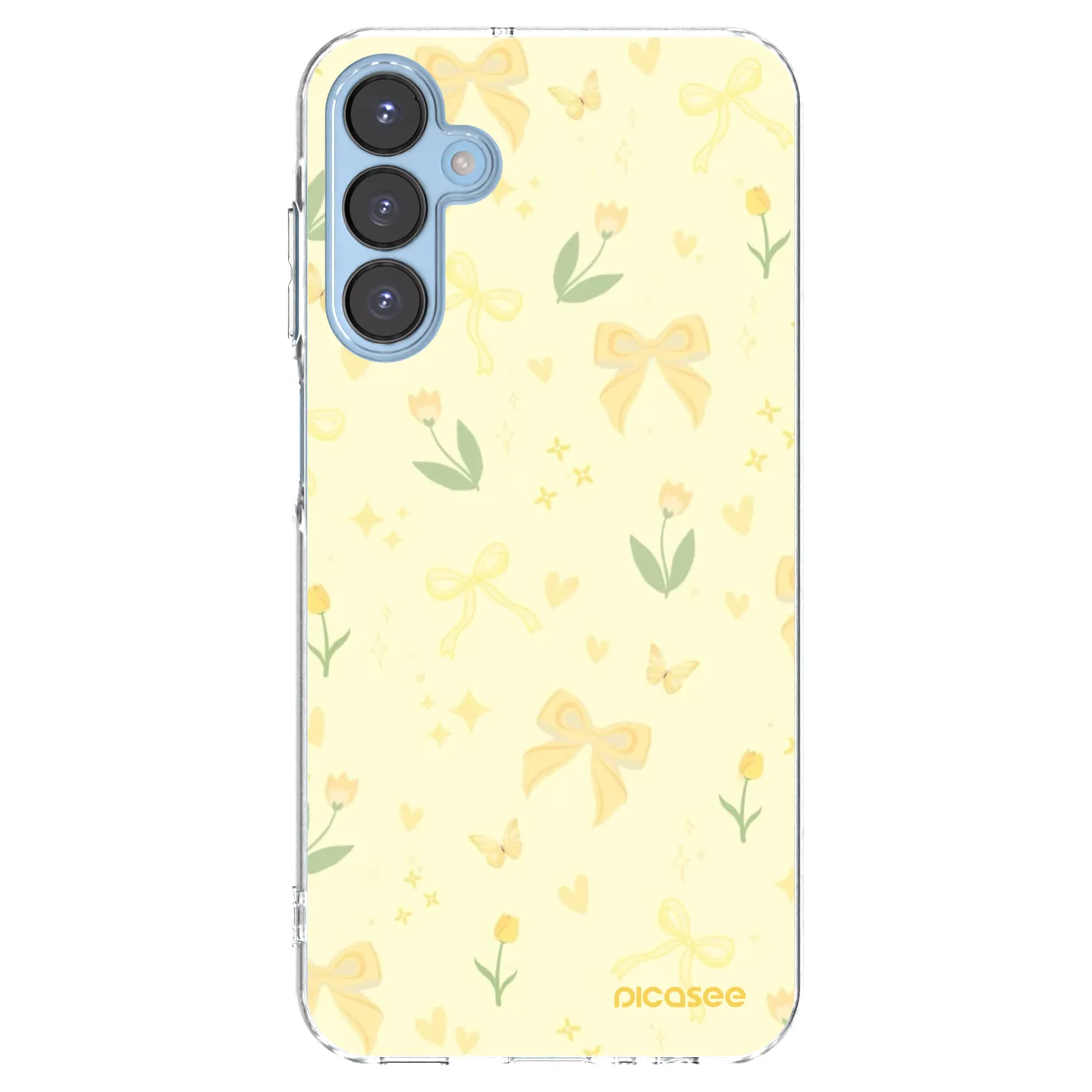 Picasee átlátszó szilikon tok az alábbi mobiltelefonokra Samsung Galaxy A15 A156B 5G - Honey Blossom