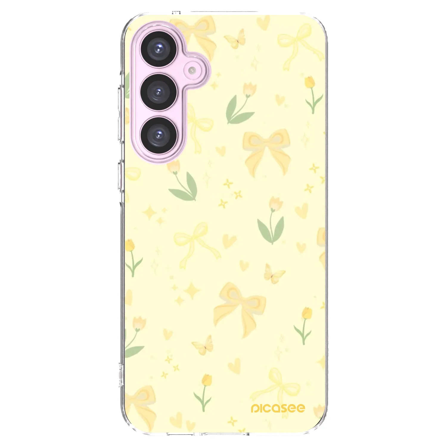 Picasee átlátszó szilikon tok az alábbi mobiltelefonokra Samsung Galaxy A55 5G A556B - Honey Blossom